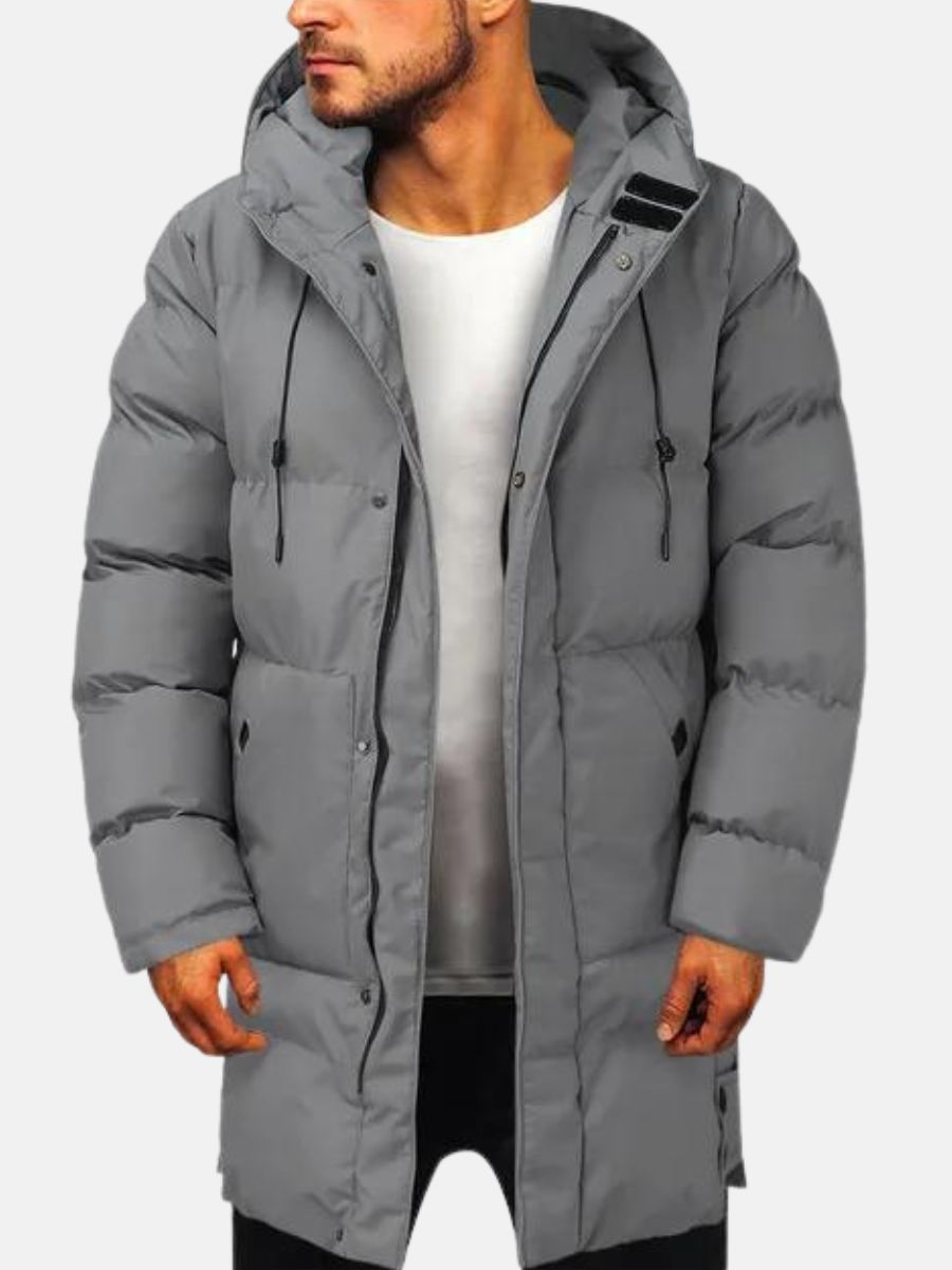 Lange Parkajacke Mit Kapuze Für Herren | Winter