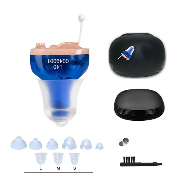 Compact In-Ear Hearing Aids Rechargeable Clear Audio