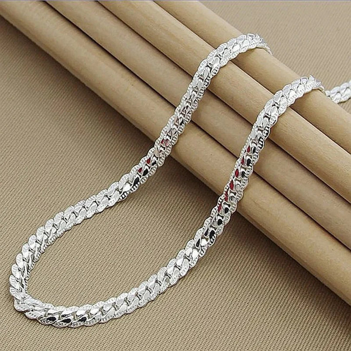 Sterling Silber Halskette – Elegantes Design mit Glückssymbol | Hochwertig, Zeitlos & Perfekt als Geschenk