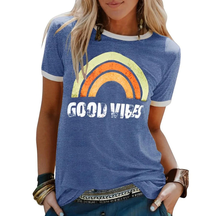 Amélie | Lässiges Grafik-t-shirt Für Damen | Kurzarm