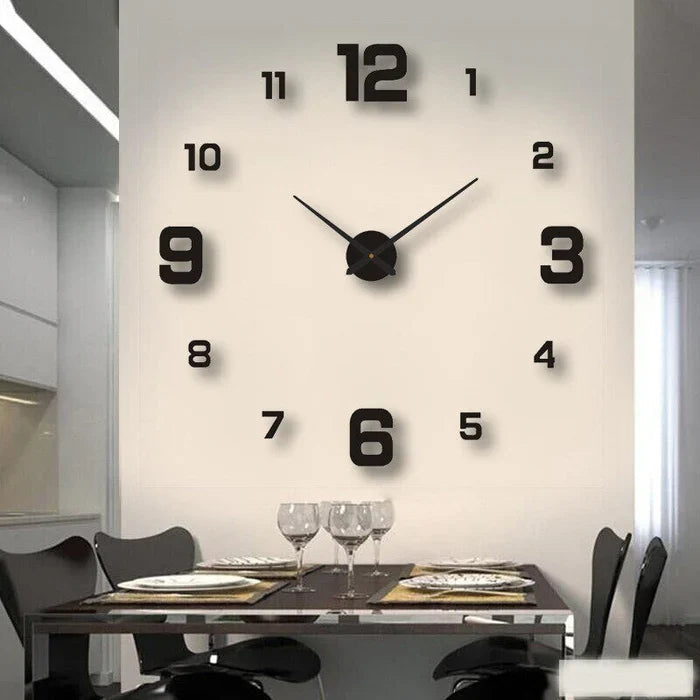 Modern Decorative Wall Clock Silent & simple to Mount