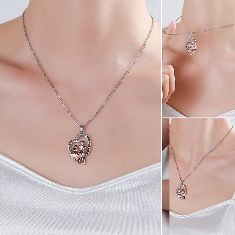 Herz Halskette für Mutter und Tochter für Frauen Ein Geschenk zum Muttertag