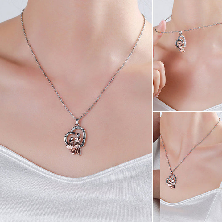 Herz Halskette für Mutter und Tochter für Frauen Ein Geschenk zum Muttertag