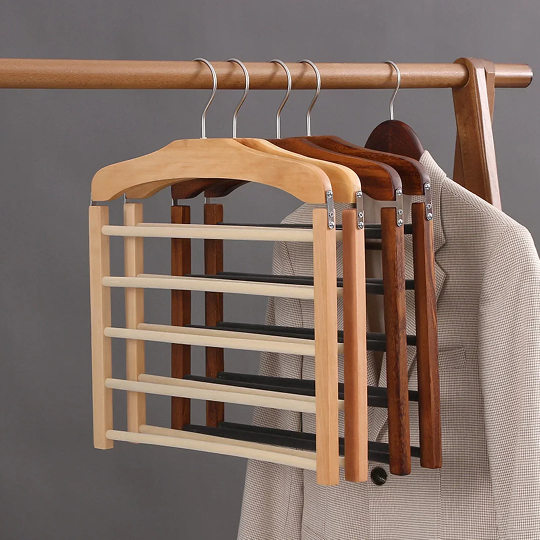 Trouser Hanger Multi-Bar Space-Saving Wardrobe Organiser