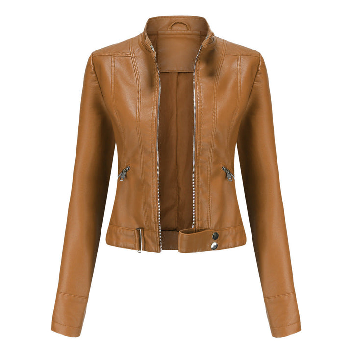 Kurze Motorradjacke für Damen | Mit Reißverschluss