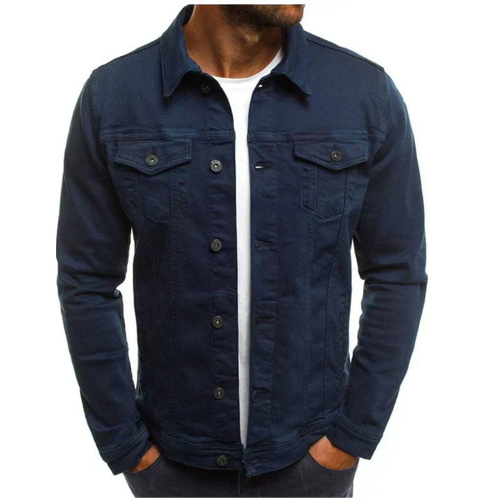 Klassische Jeansjacke Mit Brusttaschen Für Herren | Slim Fit
