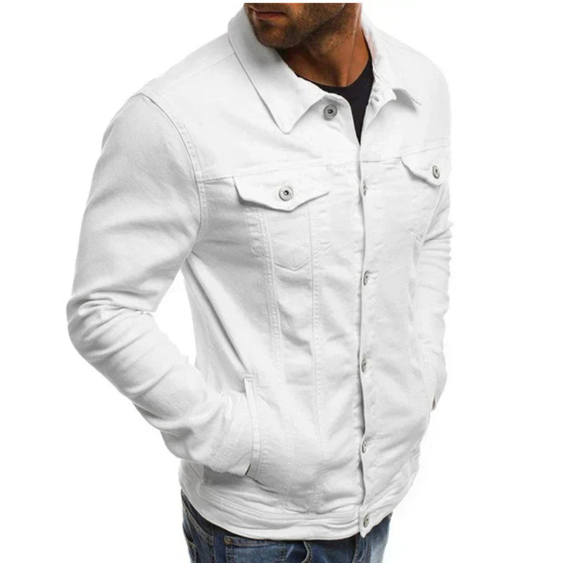 Klassische Jeansjacke Mit Brusttaschen Für Herren | Slim Fit