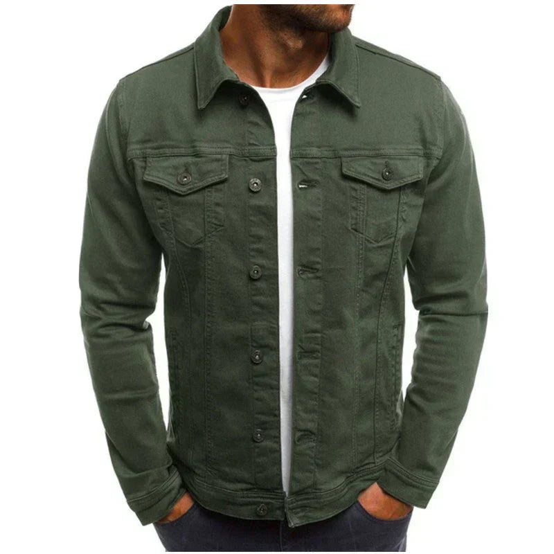 Klassische Jeansjacke Mit Brusttaschen Für Herren | Slim Fit