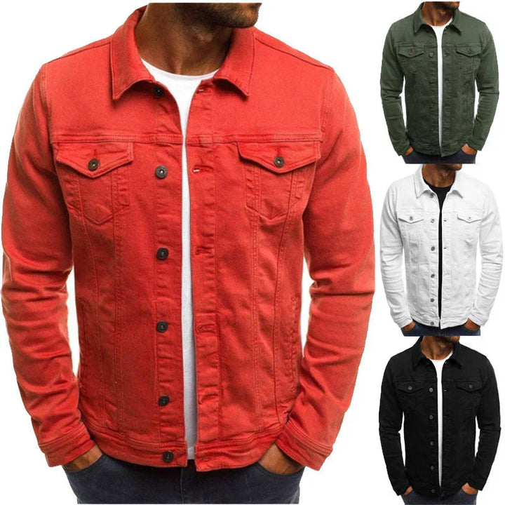 Klassische Jeansjacke Mit Brusttaschen Für Herren | Slim Fit