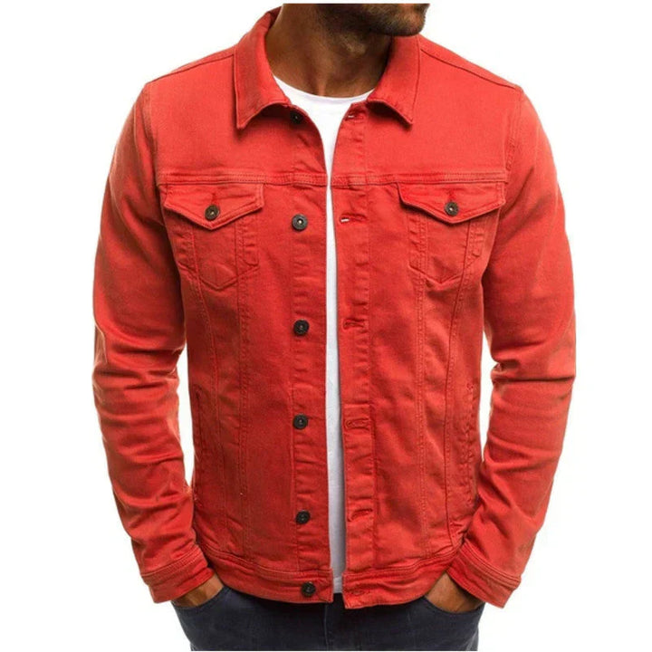 Klassische Jeansjacke Mit Brusttaschen Für Herren | Slim Fit