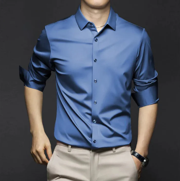 Herren Modernes Slim Fit Hemd | Button-Down
