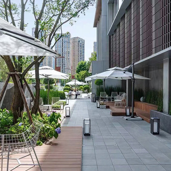 Outdoor LED Garden Light Square Minimalist Pathway Fixture