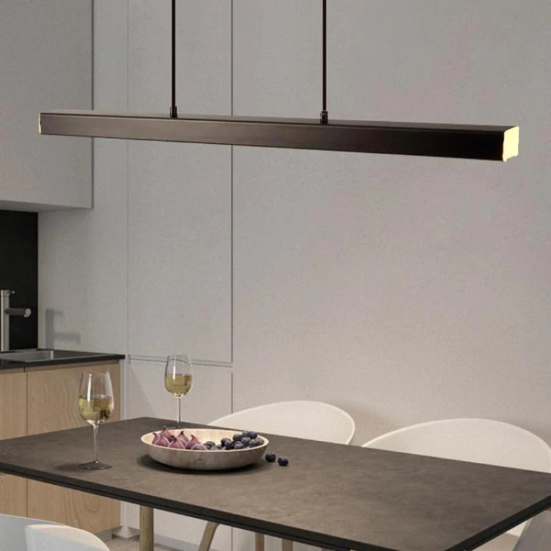 Linear LED Pendant Light Slim Modern Ceiling Lighting