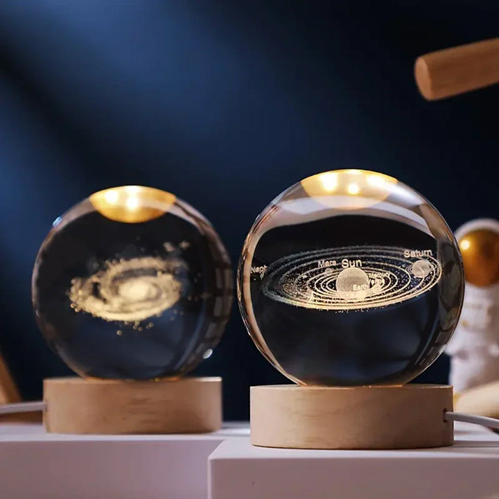 Illuminated 3D Planet Night Light Decorative Space Lamp