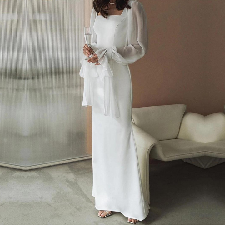 Damen Abendkleid Mit Langarm | Maxi