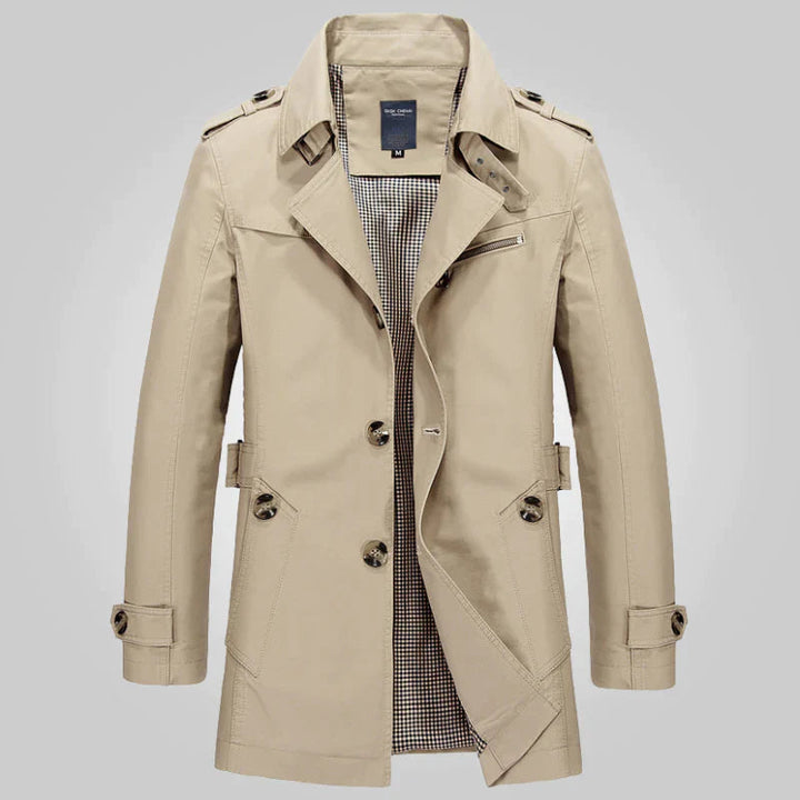 Trenchcoat Mit Stehkragen Für Damen | Mit Knopfdetails