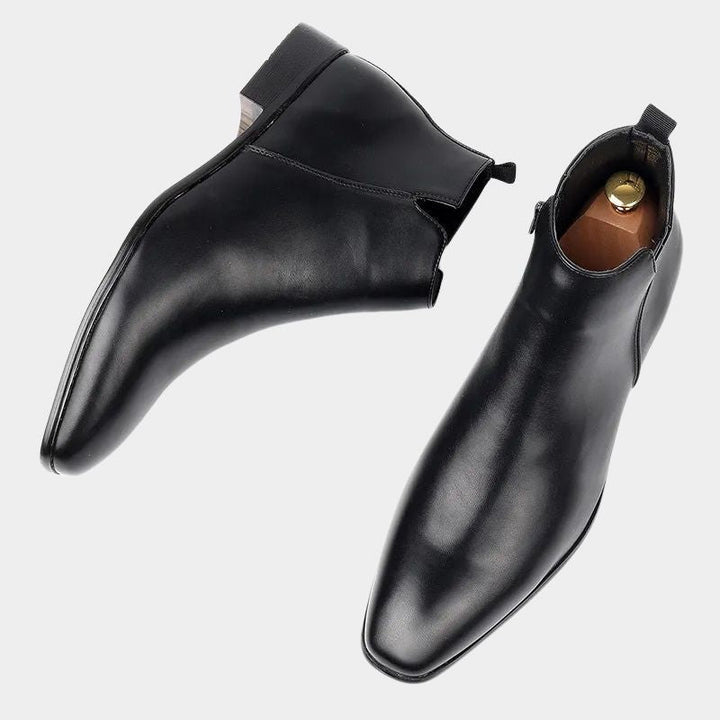 Herren-stiefeletten Mit Spitzer Spitze | Mit Seitlichem Reißverschluss