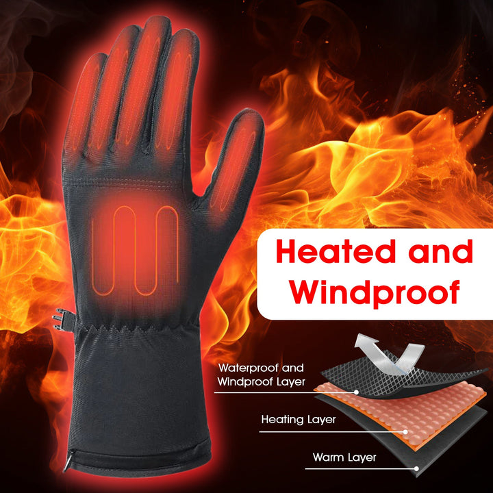 Rechargeable Heated Gloves Three-Level Temperature Control