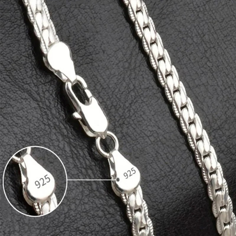 Sterling Silber Halskette – Elegantes Design mit Glückssymbol | Hochwertig, Zeitlos & Perfekt als Geschenk
