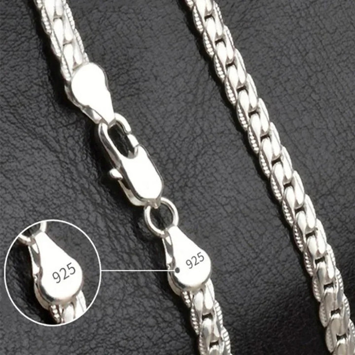 Sterling Silber Halskette – Elegantes Design mit Glückssymbol | Hochwertig, Zeitlos & Perfekt als Geschenk