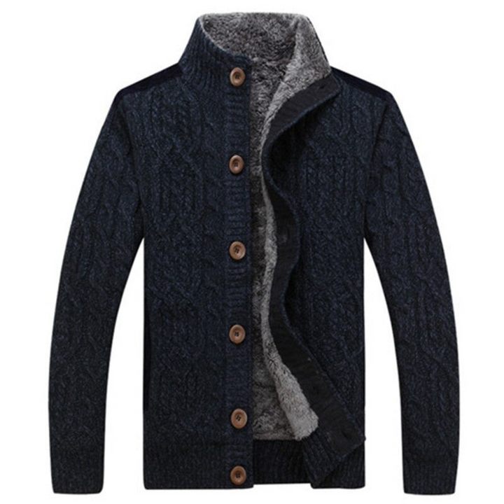 Gestrickte Jacke Mit Knöpfen Für Herren | Mit Langen Ärmeln