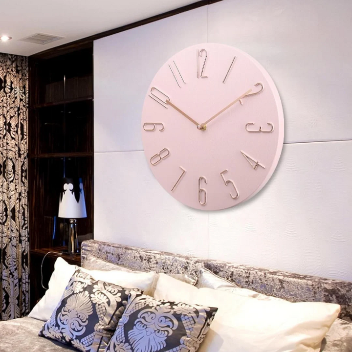 Dekorative Wanduhr – Stilvoll & Farbig für Wohnzimmer, Küche & Büro | Modernes Wohnaccessoire mit leisem Uhrwerk