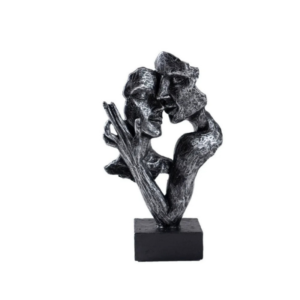 Modern Abstract Kiss Sculpture Decorative Art Ornament