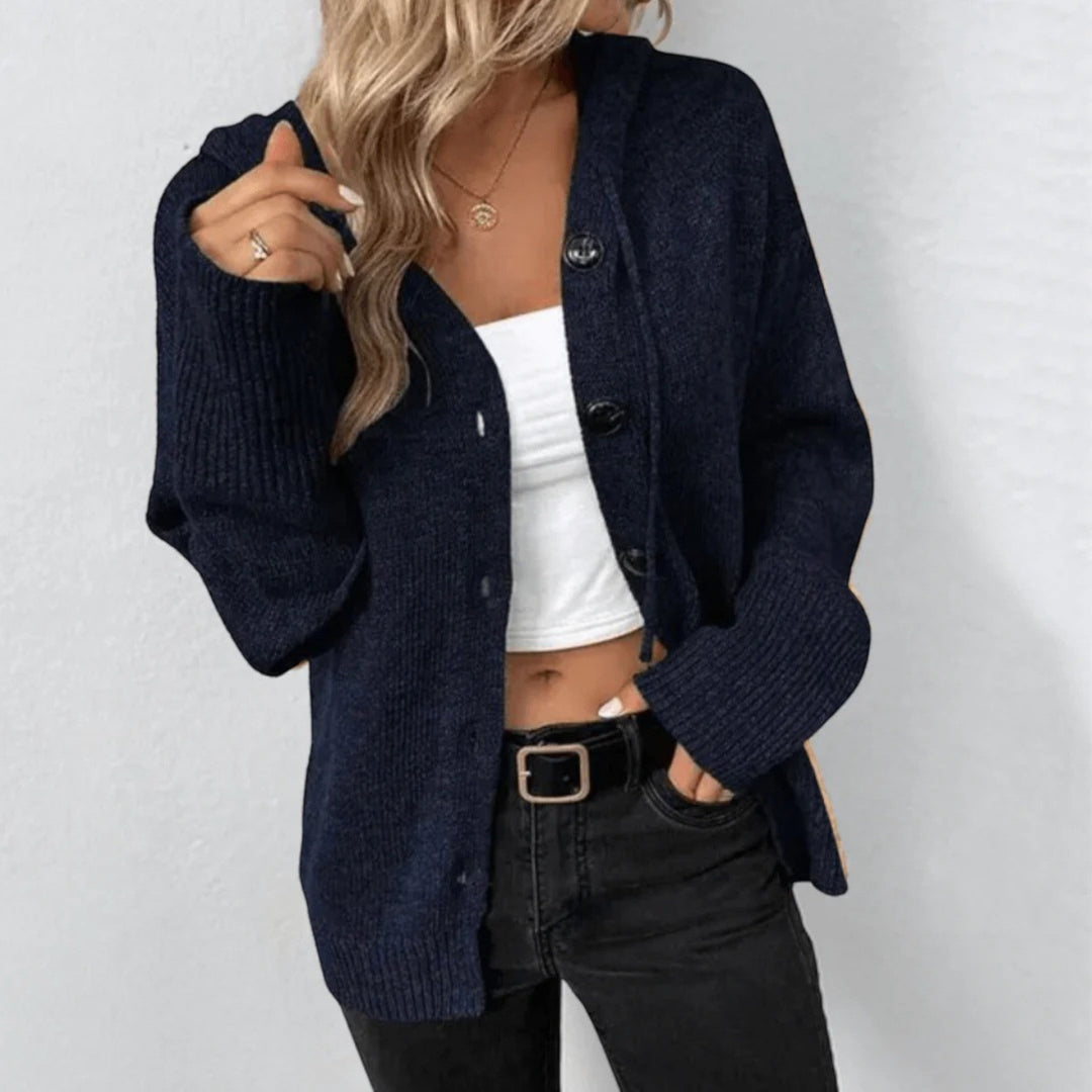 Manon | Strickjacke Mit Kapuze Für Damen | Warm