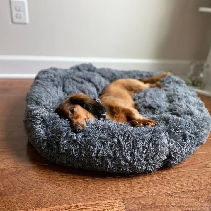 Chew Resistant Calming Dog Bed with Cooling Design