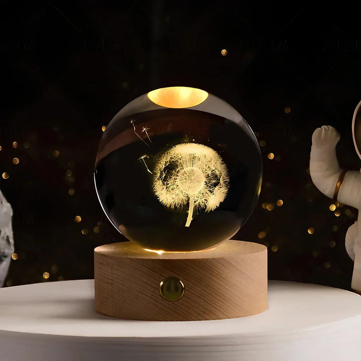 Illuminated 3D Planet Night Light Decorative Space Lamp