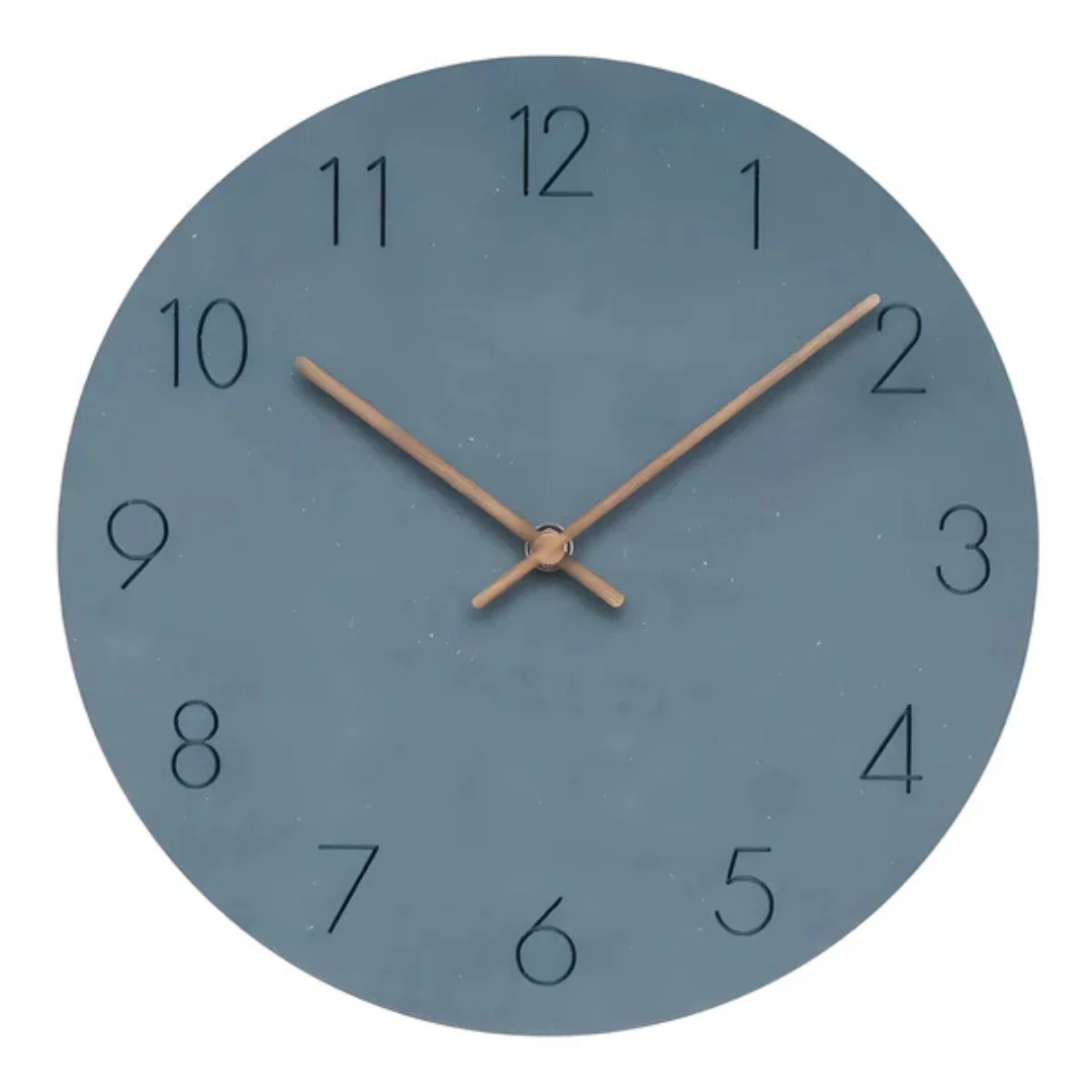 Holz-Wanduhr im minimalistischen Design – Stilvoll & Lautlos | Perfekt für Wohnzimmer, Büro & moderne Innenräume
