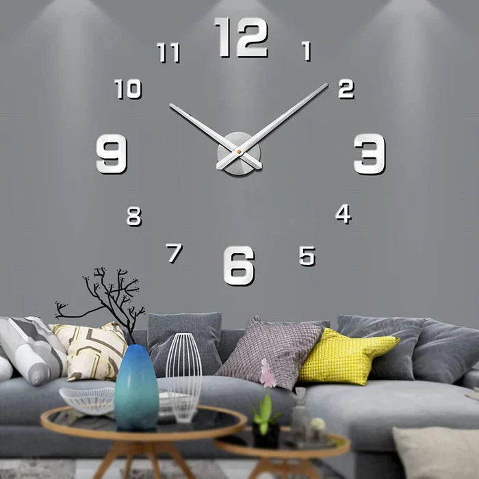 Modern Decorative Wall Clock Silent & simple to Mount