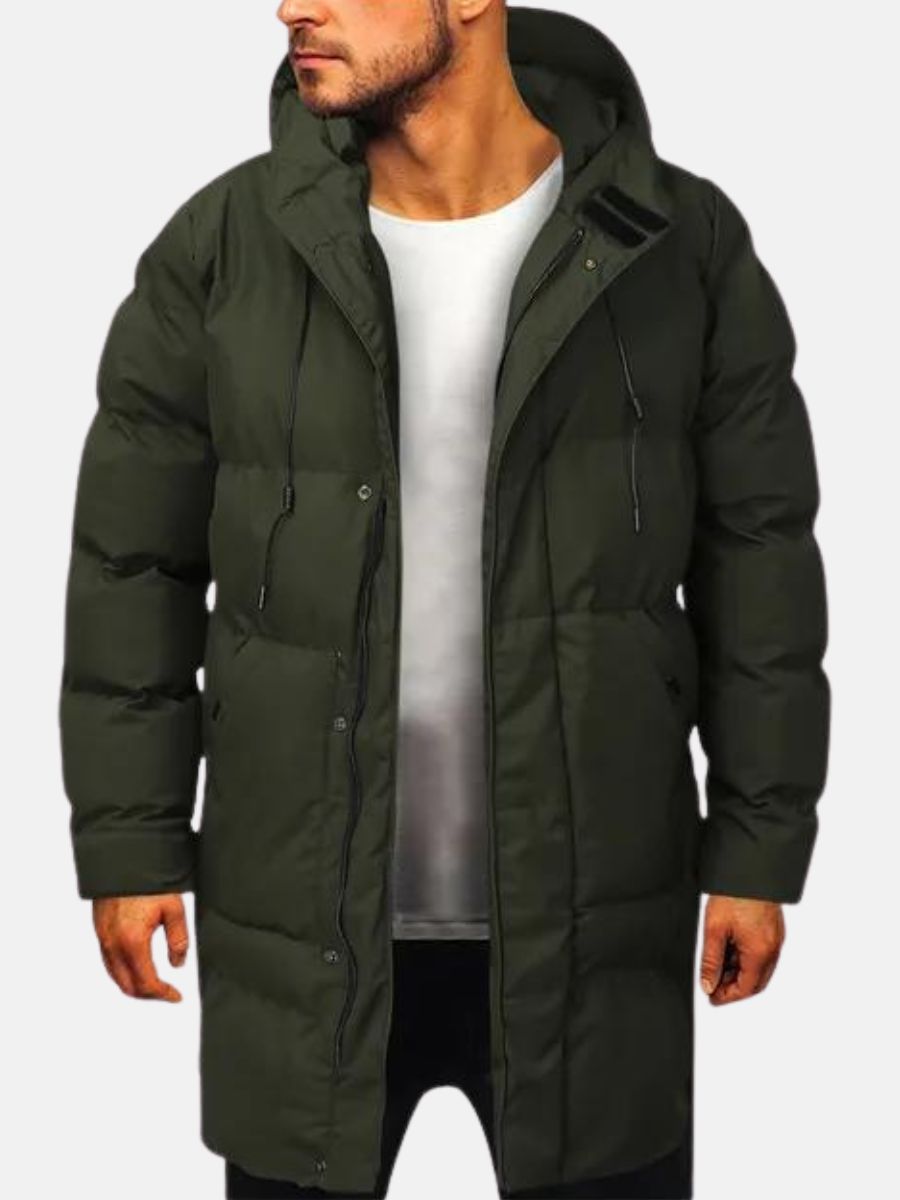 Lange Parkajacke Mit Kapuze Für Herren | Winter