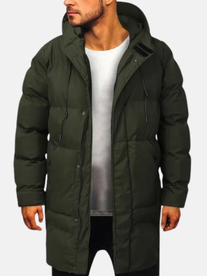 Lange Parkajacke Mit Kapuze Für Herren | Winter