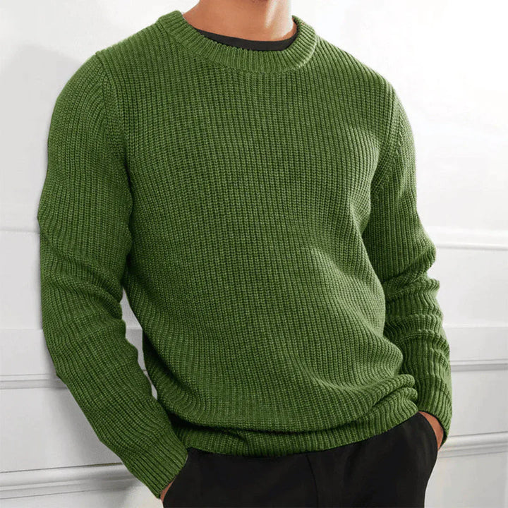 Stilvoller Strickpullover Mit Rundhalsausschnitt Für Herren | Winter