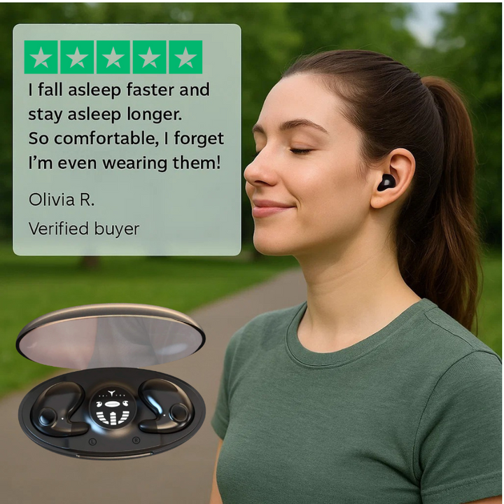 Wireless Sleep Earbuds Low-Profile Noise-Reducing Earphones