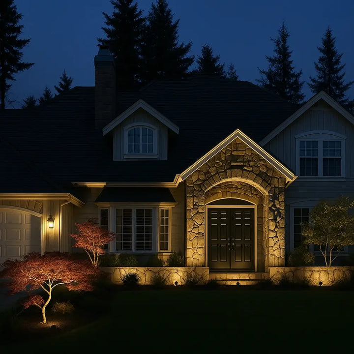 Solar Garden Spotlight Adjustable Colour Outdoor Lighting