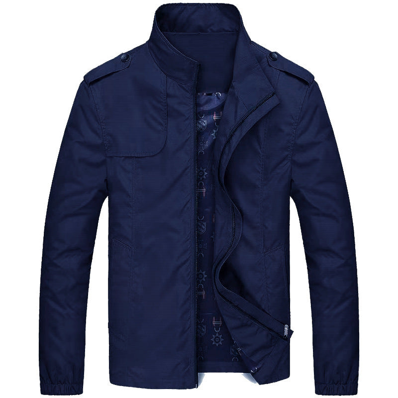 Moderne Übergangsjacke Mit Zipper Für Herren | Herbst