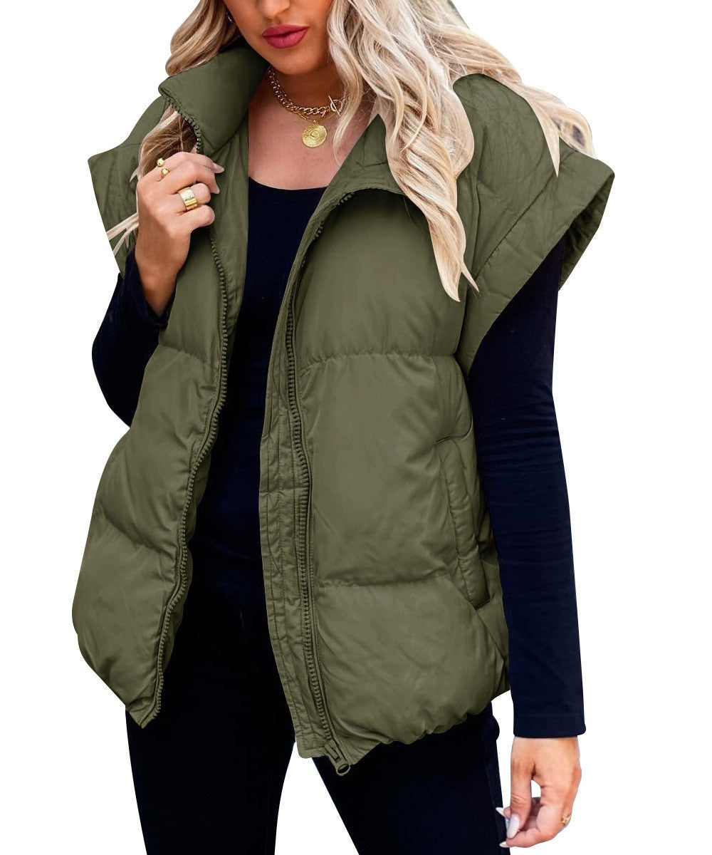 Modische Zip-Weste Für Damen | Winter
