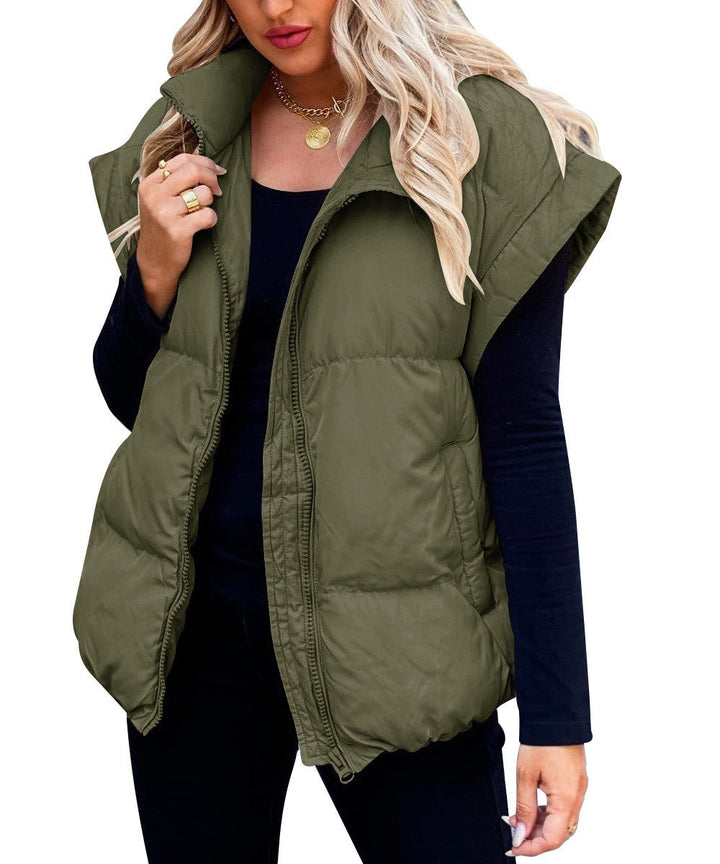 Modische Zip-Weste Für Damen | Winter