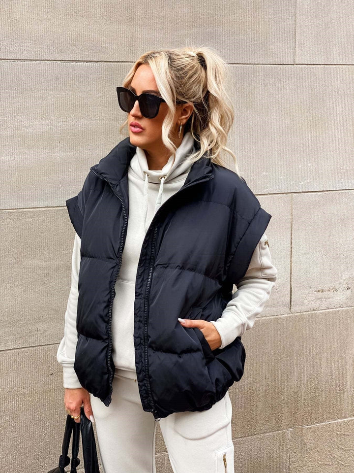 Modische Zip-Weste Für Damen | Winter