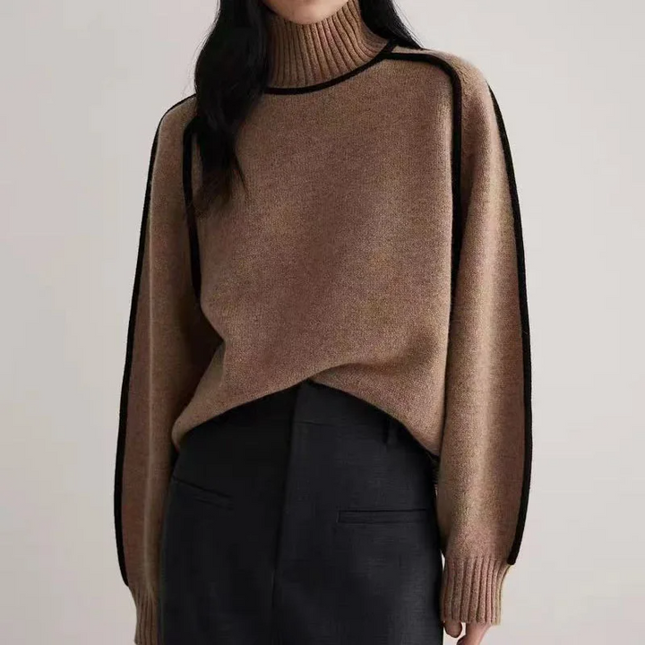 Kaschmir Rollkragen Winterpullover Für Damen | Lässig