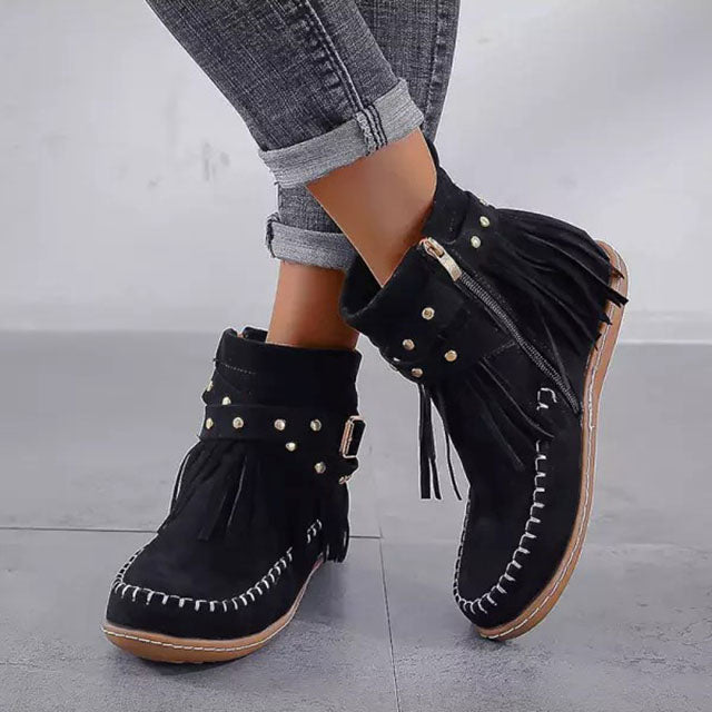 Damen Stiefeletten Mit Fransen | Winter