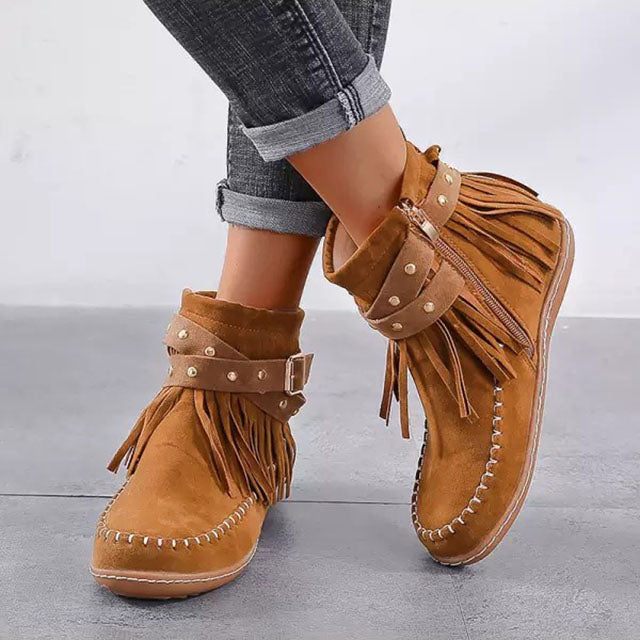 Damen Stiefeletten Mit Fransen | Winter