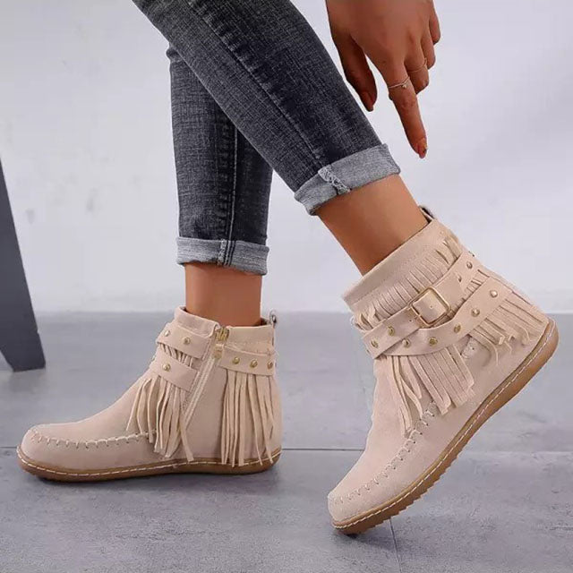 Damen Stiefeletten Mit Fransen | Winter