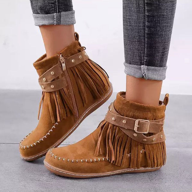 Damen Stiefeletten Mit Fransen | Winter