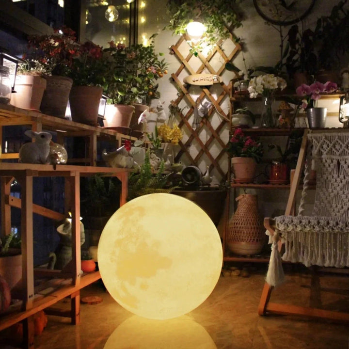 Lampes globe lune pour extérieur avec télécommande
