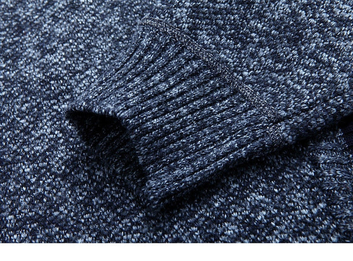 Stehkragenpullover Mit Kariertem Futter Für Herren | Winter