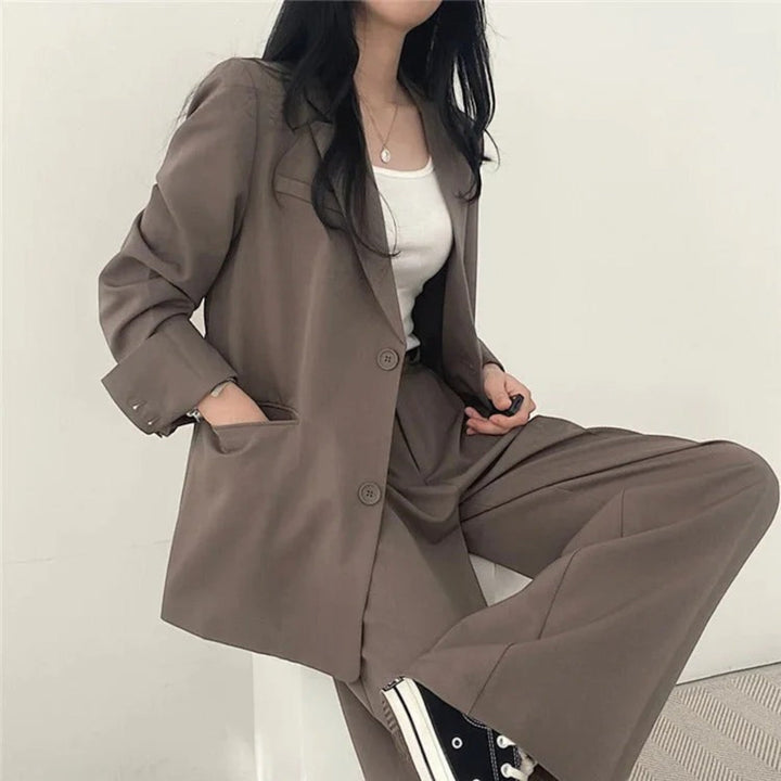 Amandine | Lässiges Blazer-set In Übergröße Für Damen
