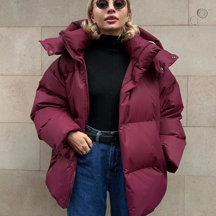 Gesteppte Daunenjacke Für Damen | Mit Kapuze